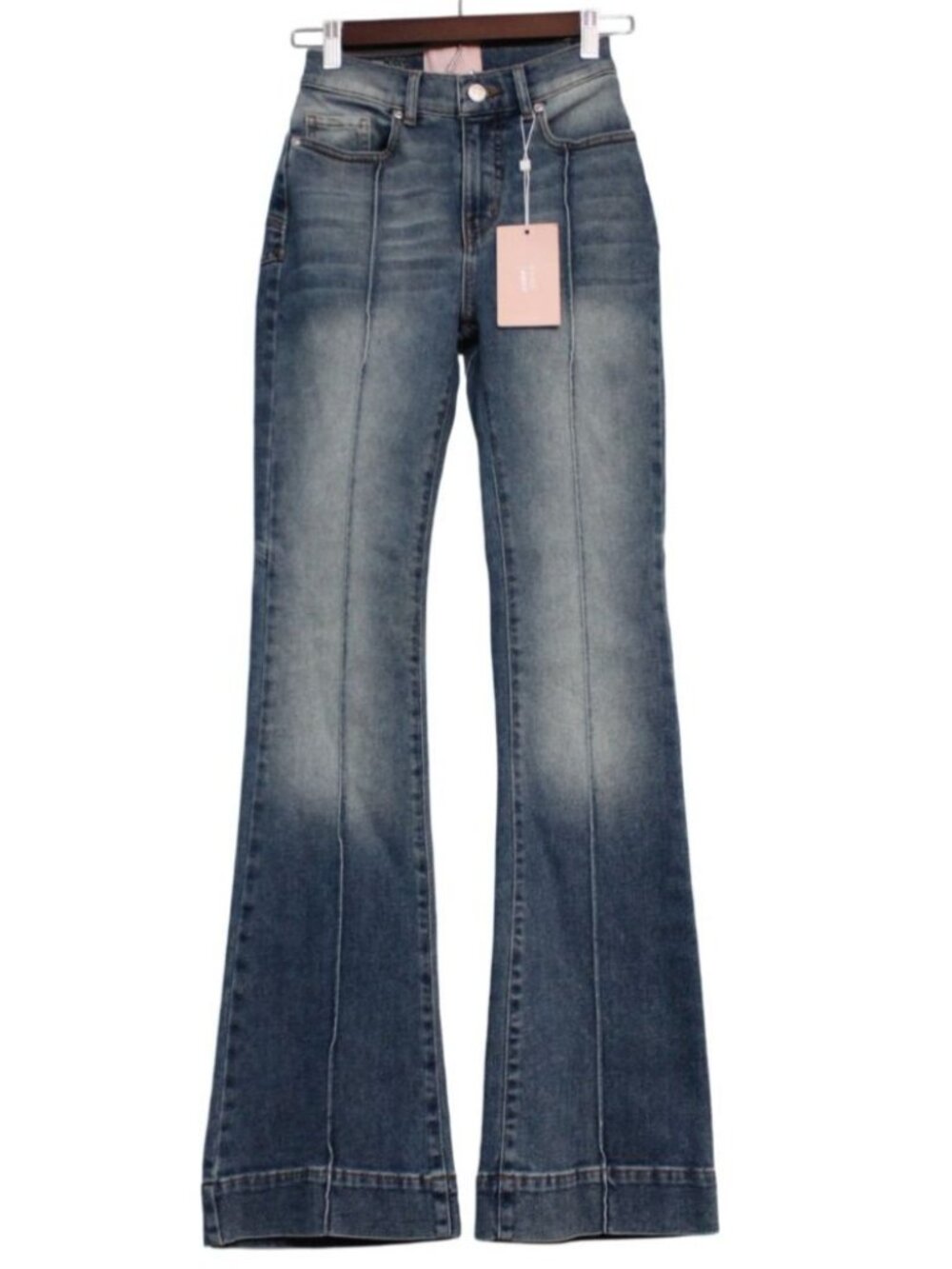 NWT Revice Jeans Size 26 Venus Flared Star Festival Stretch Denim Boho Retro 70s